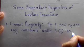 Laplace Transform Linear Property Bangla [upl. by Kcira308]