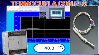 PROGRAMACION DE PLC PARA LA MEDICION DE UN TERMOCUPLA [upl. by Nerac]