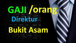 Gaji Direktur Bukit Asam  PTBA Emiten saham BUMN [upl. by Maxima293]