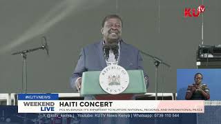 quotIt’s important to nurture national regional amp international peacequot PCS Mudavadi at Haiti concert [upl. by Tartaglia]