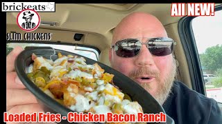 Slim Chicken NEW Loaded Fries REVIEW Chicken Bacon Ranch brickeats [upl. by Maryellen]