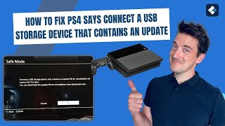 How to Fix PS4 Says Connect a USB Storage Device That Contains an Update  Cannot Start the PS4 [upl. by Ayekim]