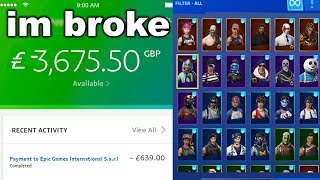 I Bought EVERY Skin in Fortnite [upl. by Cord]