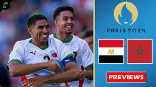 🔴 EGYPT 🇪🇬 VS 🇲🇦 MOROCCO • Mens Olympics Football Paris 2024 Bronze Medal Match Previews ✅️ [upl. by Hamid]