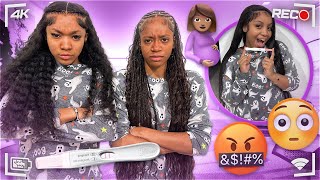 PREGNANCY PRANK ON MY FRIENDS they where mad [upl. by Ayojal]