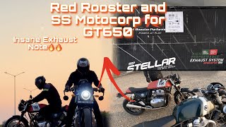 Red Rooster and SS Motocorp for GT 650  Insane Exhaust Note🔥 [upl. by Dorolice]