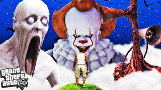 GTA 5  FRANKLIN vs PENNYWISE SIREN HEAD in GTA 5  GTA 5 mods  GTA V GAMEPLAY [upl. by Nnylakcaj8]