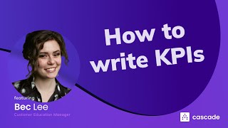 How To Write KPIs In 4 Simple Steps  Template [upl. by Aryas751]