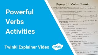 Powerful Verbs Activities [upl. by Aira682]