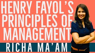 CH2 Principles Of Management  Henry Fayol  Henri fayol  12th Gujarat Board  OC  Richa Maam [upl. by Jahdai]