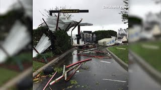 Hurricane Michael leaves trail of damage in Marianna Florida [upl. by Ahsieyt]