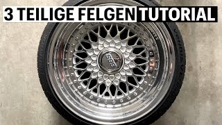 BBS Felgen zerlegen und zusammenbauen  Tutorial  Anleitung [upl. by Airretnahs]