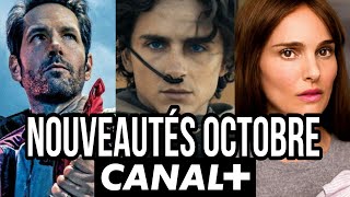 CANAL  Les NOUVEAUTÉS en Octobre  35 films et séries [upl. by Nirok]