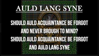 Auld Lang Syne The Irish Rovers w lyrics [upl. by Kendrick]