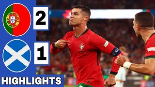 HIGHLIGHTS ⚽ Portugal vs Scotland UEFA Nations League uefanationsleague worldcupqualifier [upl. by Aramoix410]