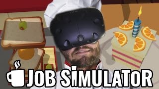 O MELHOR CHEF DO MUNDO EM VR  Job Simulator HTC Vive [upl. by Eniloj959]