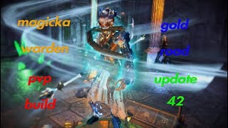 Eso magicka warden pvp build gold road [upl. by Jacky]