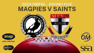 2024 R5 Magpies v Saints [upl. by Hildagard183]