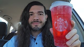 Starbucks NEW Melon 🍈 Burst Iced Energy Drink Review [upl. by Naashom]