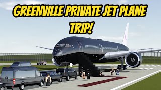 Greenville Wisc Roblox l Private Jet Airlines Flight Special Roleplay Update [upl. by Airdnalahs]