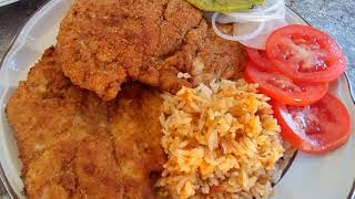 Milanesa de pollo empanizada en él rancho comidarancho cocinandoalfogón [upl. by Heloise908]