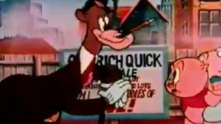 Get Rich Quick Porky 1937 Redrawn Clip 2 [upl. by Artep]