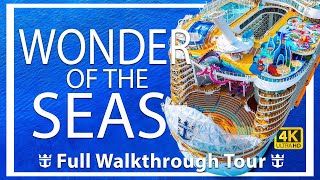 Wonder of the Seas  Full Walkthrough Ship Tour amp Review  New 2023  Royal Caribbean Cruises [upl. by Jonette]