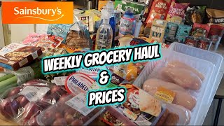 SAINSBURYS GROCERY HAUL  FAMILY OF 5 [upl. by Kletter]