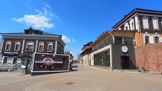 Walking in Irkutsk old and new houses in downtown Touristic district Life in Russia [upl. by Browne796]