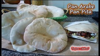 PAN ARABE PAN PITA receta súper fácil y perfecta [upl. by Tavey359]