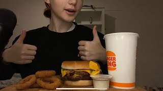 ASMR Eating Burger King🍔 CRISPY [upl. by Jit]