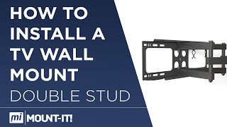 How to Install a TV Wall Mount Double Stud Articulating TV Wall Mount [upl. by Eikcid]