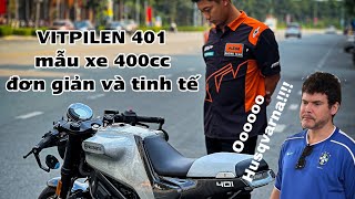 Husqvarna Vitpilen 401 của anh khách quen Dàn áo carbon và gắn thêm bánh căm cho cổ điển [upl. by Icken238]