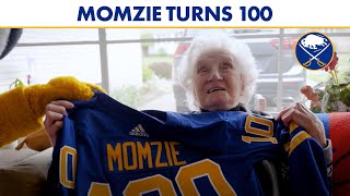 Buffalo Sabres Surprise Former Fan Of The Year Ann Szczepanski For Her 100th Birthday [upl. by Bocoj439]