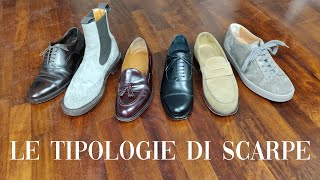 Le Tipologie di Scarpe da Uomo e Come Usarle Sneakers Mocassini e Stringate [upl. by Karame]