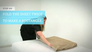 Adairs Video Tips 2  How to fold a fitted sheet [upl. by Nor148]