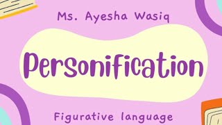 What is Personification  Definition with examples  Figurative Language literarydevices [upl. by Omland]