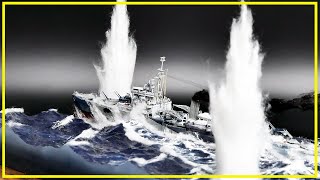 Diorama  the Battle of the North Cape  HMS Belfast the Stalker [upl. by Annyrb]