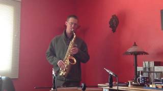 Colin Lippy  Saxophone  Ferling Etude 3 [upl. by Nod121]