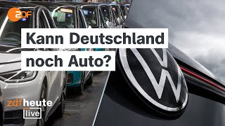 Radikaler Sparkurs bei VW Was die Krise für Deutschlands Wirtschaft bedeutet  ZDFheute live [upl. by Obediah]