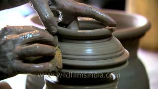 Making an earthen pot  pottery in India [upl. by Moshe140]