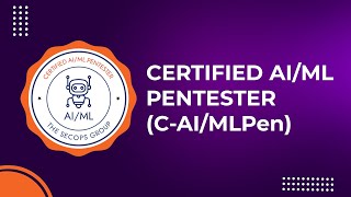 AIMLPen  Certified AIML Pentester  TheSecOps Certificate [upl. by Bushweller138]