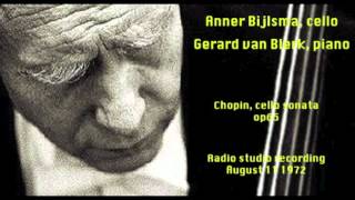 Anner Bijlsma Chopin cello sonata radio recording 1972 Gerard van Blerk piano [upl. by Karr40]