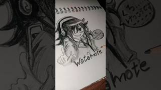 tomoko kuroki from watamote artwork shorts anime [upl. by Sheeree]