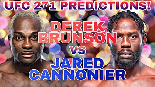 UFC 271 Jared Cannonier vs Derek Brunson Picks  Predictions [upl. by Josler]