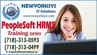 Peoplesoft HRMS Online Training  Newyorksyscom [upl. by Ellehcim]