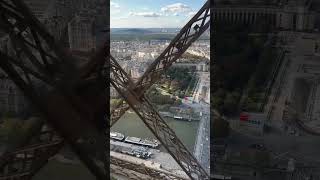 Paris Eiffel Tower Lift View Must Watch [upl. by Nelan]