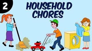 Learn Household Chores For Kids  Part 2  Learning Videos amp Educational Videos For Kids [upl. by Polinski]