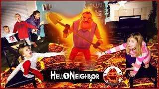 Hello Neighbor In REAL LIFE as Lava Monster GAME  Floor is Lava Monster Hello Neighbor Game [upl. by Rivard676]