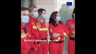 Romanian doctors and nurses arriving in Slovakia [upl. by Nehte]